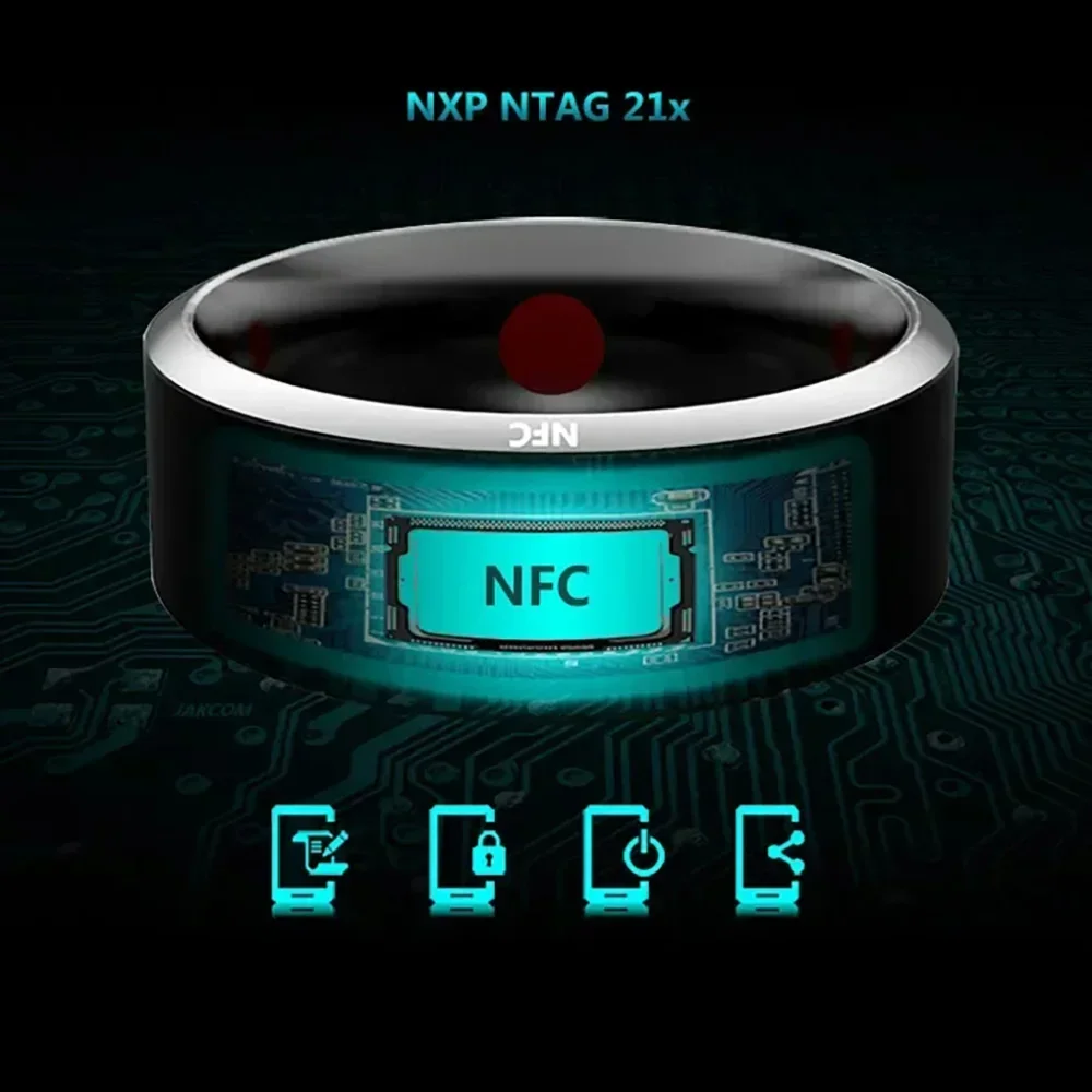 Nfc Tag Programmable - Moda NFC kontrolü akıllı yüzük yeni