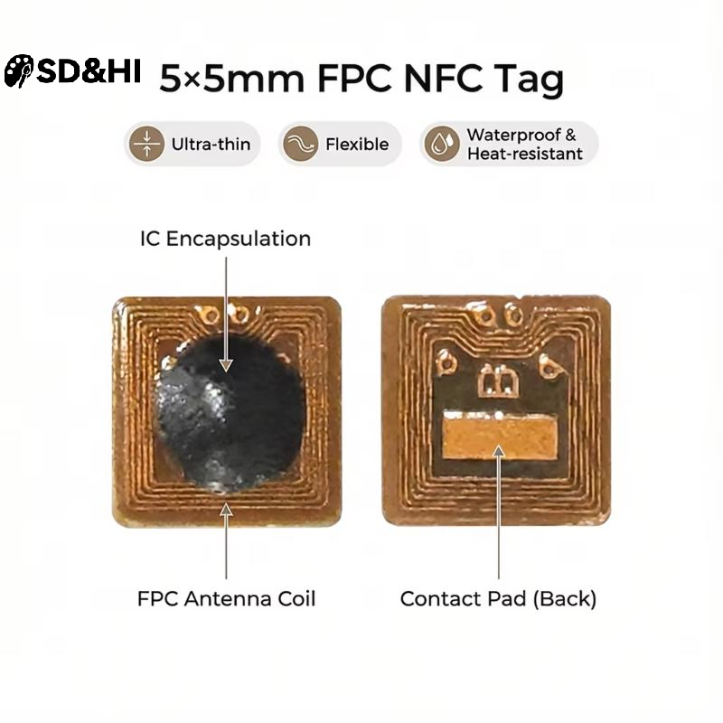 Nfc Tag Programmable - 1/5/10 adet programlanabilir 5*5mm mikro FPC
