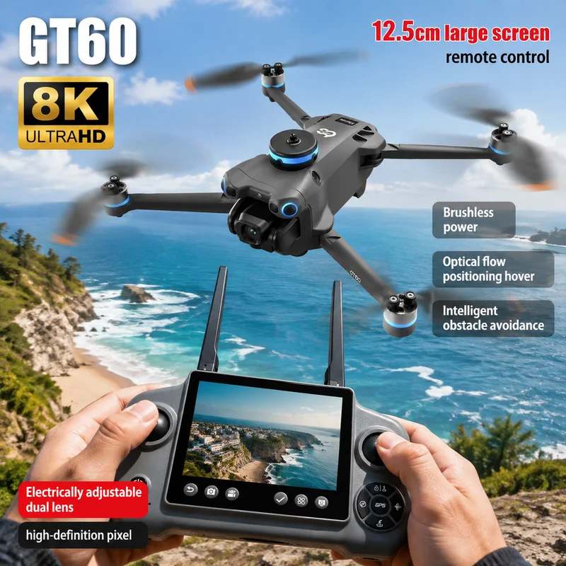 New Gadgets Electronic - YENİ GT60 Mini Drone Çift Kamera