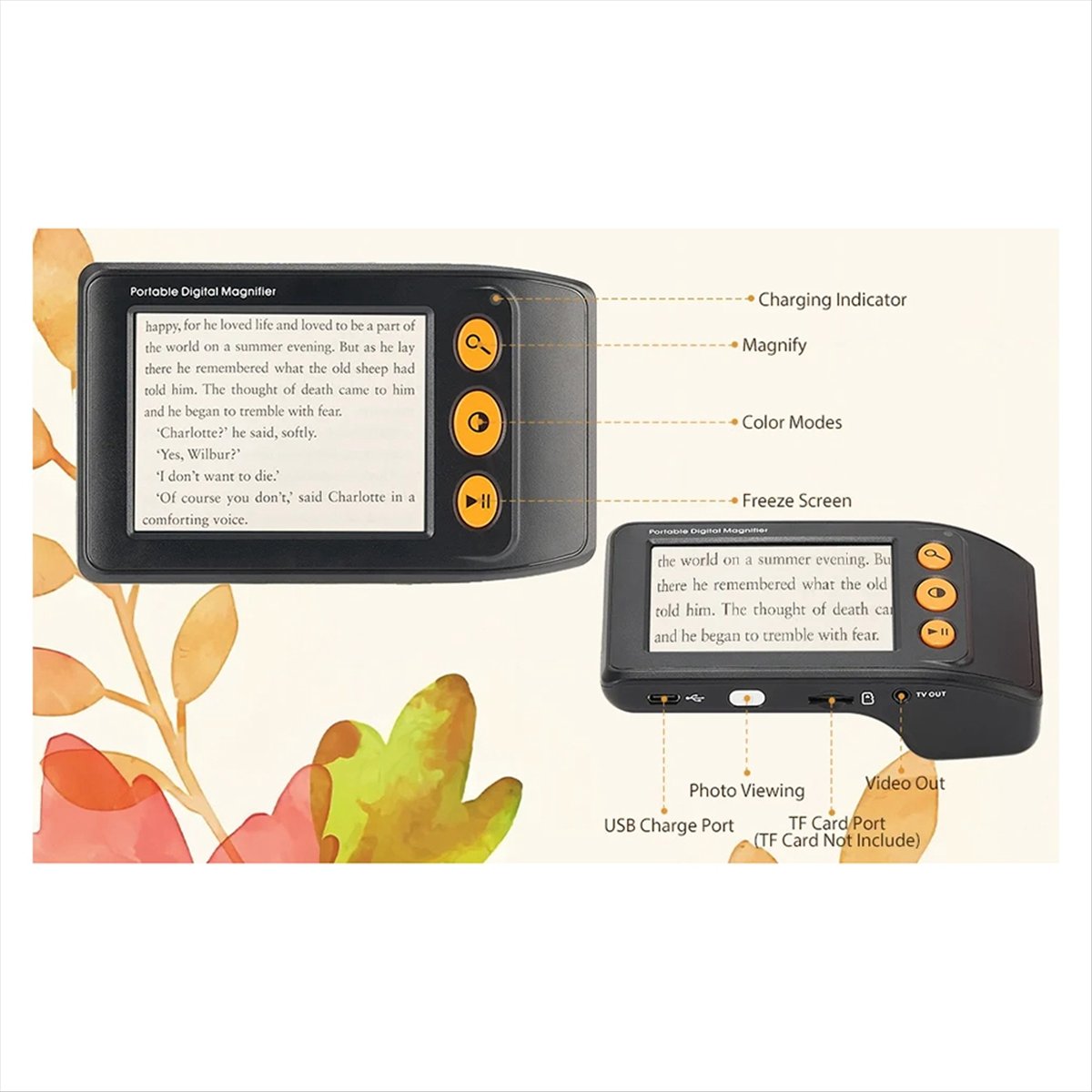 ABGN Düşük Görme Yeteneğine Sa - Digital Magnifier Reading incelemesi ve fiyatı