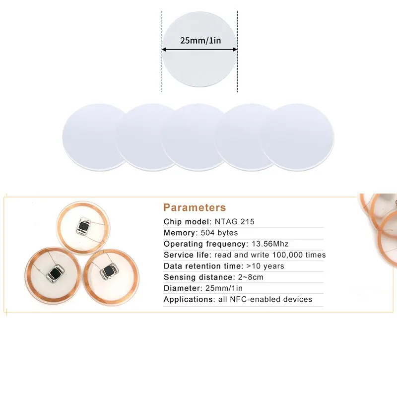 20 adet 13.56MHz Ntag215 NFC P - Nfc Tag Programmable incelemesi ve fiyatı